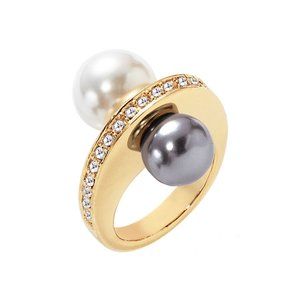 Park Lane Raquel Double Sided Pearl Ring (size 5)